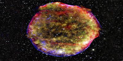 Остатки сверхновой SN 1572 после взыра (Фото: NASA)