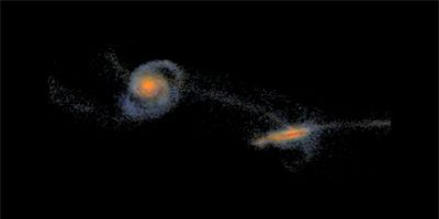 Телескоп "Гершель" показал астрофизикам как образуются эллиптическая галактика