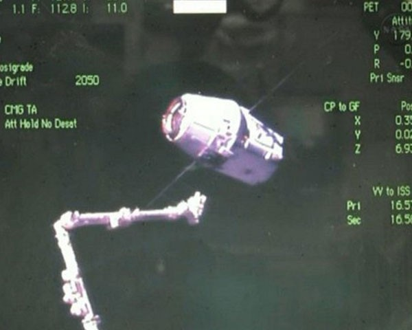 Аппаратом Dragon успешно доставлен груз из космоса