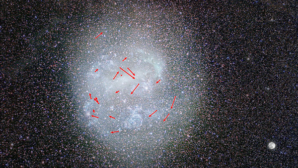 Вращение соседней галактики астрономы смогли увидеть с помощью телескопа «Хаббл»