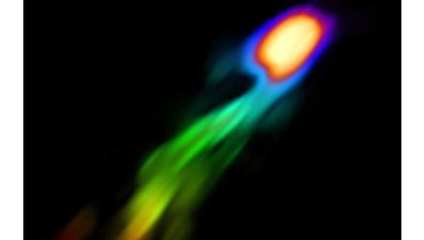 Астрономы смогли разглядеть у галактики газовый «хвост»