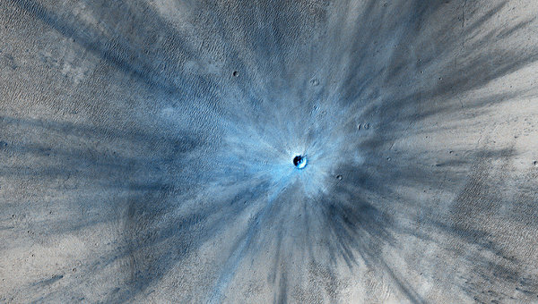 Новый кратер на Марсе обнаружен зондом NASA